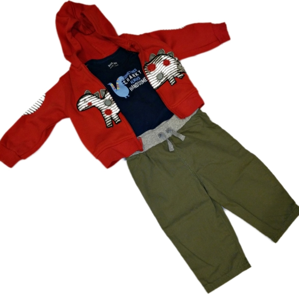 Baby Boy Bundle 6-9 Months Jacket Onsie Pants